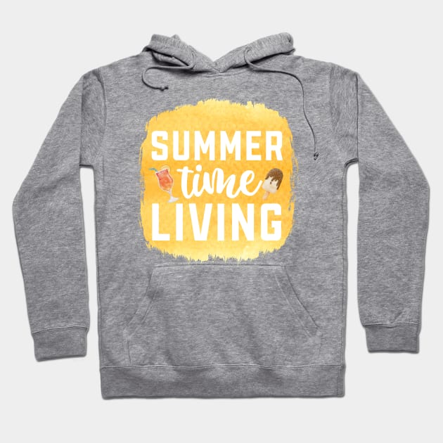 Summer time t-shirt Hoodie by Crostreet